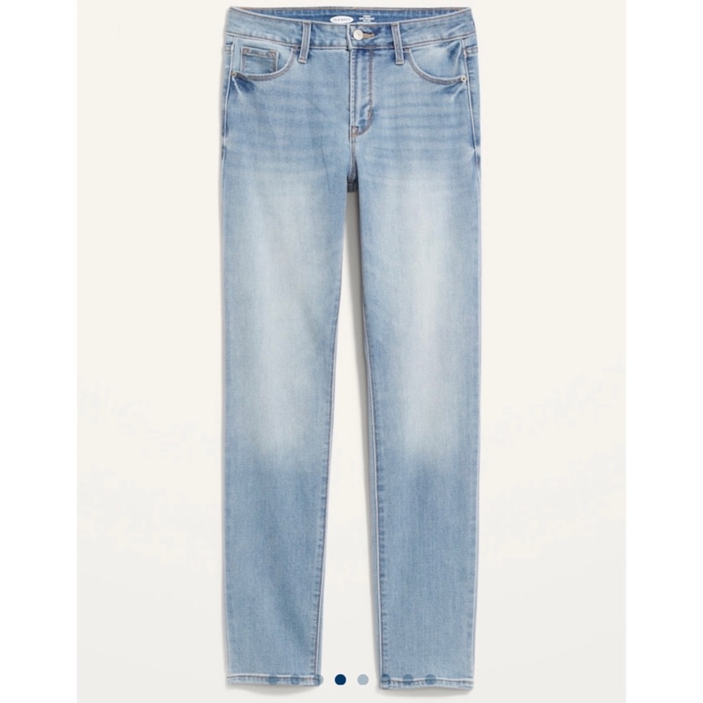 Old Navy High-Waisted Power Slim Straight Jeans For Women